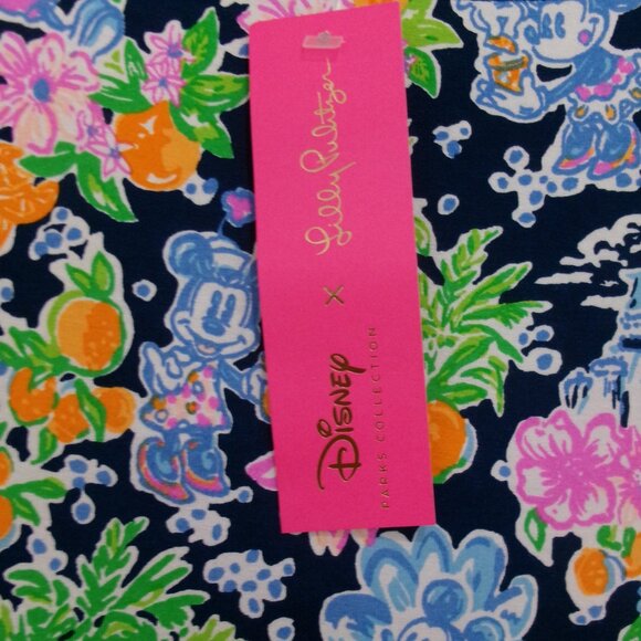 New Lilly Pulitzer x Disney Sophie Stretch Sheath Dress Agean Blue Pink Green M - Picture 6 of 11